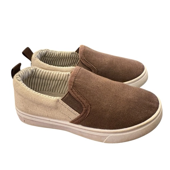 Okilol Other - Okilol Kids Slip-On Brown Canvas Shoes size 9